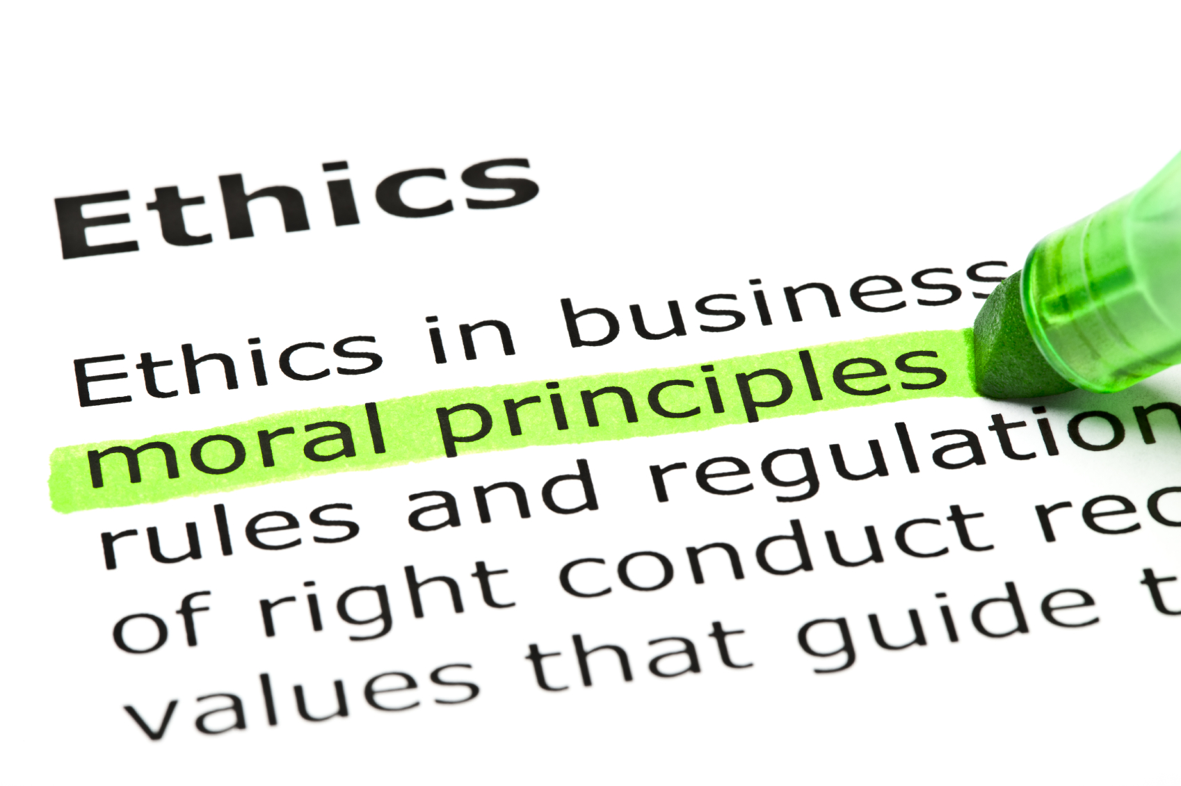 A Word About Ethics